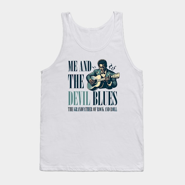 Robert Johnson - Me and The Devil Blues Tank Top by 3coo